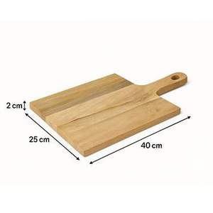 Planche à découper rectangulaire en bois de qualité supérieure 100% durable, facile à nettoyer, passe au lave-vaisselle - Product Image 4