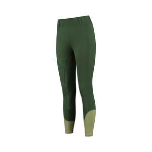 Vêtements équestres avec logo personnalisé pour femmes culottes OEM pantalon d'équitation moulant en polyester spandex - Product Image 1