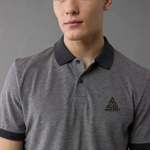 Chemise pour homme en coton premium, couleur unie, col respirant, légère, manches courtes, décontractée, coupe classique, tissu sergé - Product Image 5