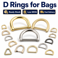Anneaux en D métalliques épaissis de plusieurs styles, boucles à vis détachables en forme de fer à cheval, adaptées aux sacs, ceintures, porte-clés et colliers pour animaux de compagnie