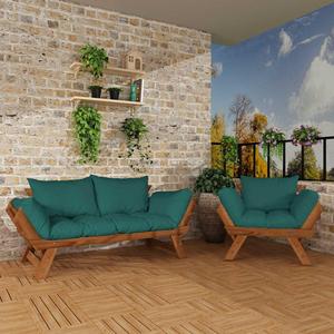 Adalar Teak-Color benzina, 2 + 1 Set da giardino CPT8573-21TP