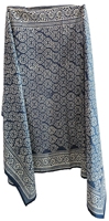Sarong Pareo 100% coton indigo imprimé à la main pour femmes, 44 pouces x 72 pouces, style floral une pièce