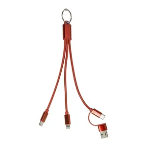 Personalized Rafob Keychain <b>USB</b> Cable Promotional Gadgets for Cars & <b>Keys</b> - Product Image 1