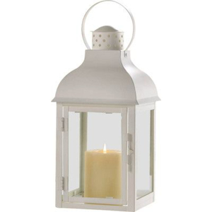 Farol Colgante de Metal Blanco Moderno, Decoración del Hogar de la Mejor Calidad, Farol Decorativo para Interiores, Bodas, Navidad, Ecológico, en Oferta - Product Image 1