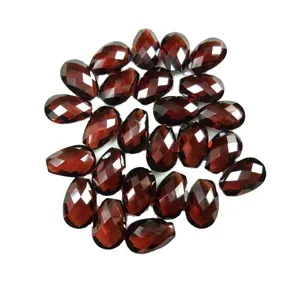 手工制作天然梨形自由尺寸红色石榴石批发工厂价格高品质刻面切割宽松宝石珠宝