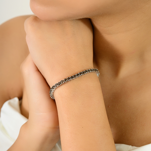 Venta al por mayor a granel caja de bloqueo pulsera de tenis para las mujeres genuino Topacio ahumado mejor vendedor joyería de alta calidad para regalos y fiestas - Product Image 2