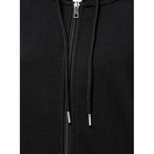 Women's Plain <b>Zip</b> Hoodie Casual Full <b>Zip</b> <b>Hooded</b> Sweatshirt Long Sleeve Layering Top OEM Custom Logo 100% Cotton Fleece - Product Image 5