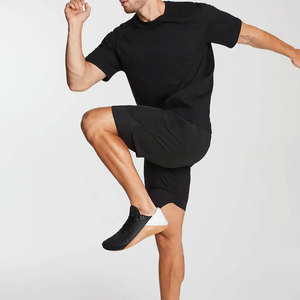 Maazin Sportsmen's High Street Gym Shorts Double-<b>Layer</b> Fast Dry Compression with Pocket for Running Workouts Solid Pattern - Product Image 4