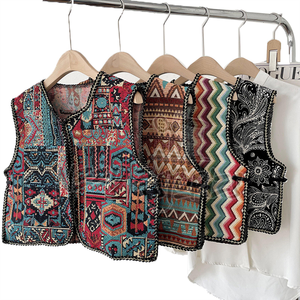 Chaleco bohemio personalizado para mujer, chaleco bordado Jacquard de punto abierto, chaleco informal, chaquetas para damas de Pakistán, fabricante - Product Image 2