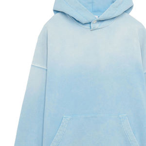 Sudadera con Capucha de Invierno para Hombre, Diseño Personalizado de Fábrica OEM, 100% Algodón, Impresión Digital, Tinte Liso, Estilo Urbano con Logotipo Frontal, MOQ Bajo - Product Image 4