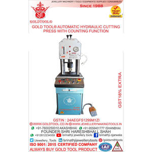 GOLD TOOL Presse hydraulique automatique de découpe de métaux pour la bijouterie presse de découpe - Product Image 1