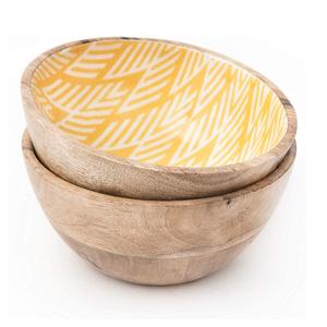 Tazón de madera para servir aperitivos y frutas secas, vajilla decorativa para el hogar, Hotel, comida, contacto, servilleteros seguros para mesa para fiestas - Product Image 3