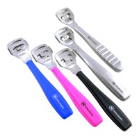 Kit professionnel de manucure et pédicure en acier inoxydable Kounain – Râpe à callosités, lime à pieds, éliminateur de peaux dures, soins des pieds de rechange