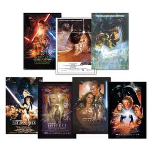 Juego de Pósters de la Película Star Wars, Técnicas de Impresión Offset y Digital, Banderas de Vinilo, Lona y Poliéster para Educación - Product Image 1