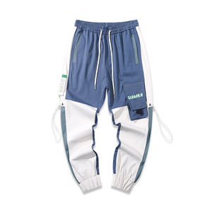 Nouveau Style boutons latéraux décor hommes décontracté survêtement fitness élastique confortable hommes pantalons pile Cargo pantalon - Product Image 5