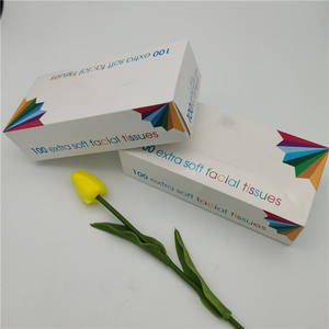 Custom Logo Eco-friendly Comfortable Soft <b>Tissue</b> Cleaner Box 2-3 Ply Virgin Wood Pulp <b>Paper</b> Facial <b>Tissue</b> for Face Cleaning Home - Product Image 1