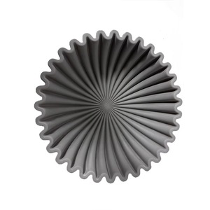 Handcrafted Flower Shape Ceramic Round Decorative <b>Bowl</b> Stylish Home Accent for Dining Room Kitchen and Modern Decor - Product Image 4