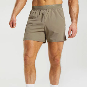 Shorts de sport pour homme, coupe ajustée, couleur unie, séchage rapide, pour la course à pied, entraînement fitness, écologiques, en polyester - Product Image 3
