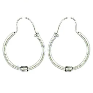 Pendientes de Aro de Plata 925 Art Palace para Mujer, Joyería Minimalista para Uso Diario, Diseño Simple, Piedra Natural, Ligeros - Product Image 3