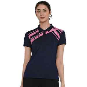 Polo de Jersey de Algodón para Mujer, Manga Corta, Elástico, Informal, Ropa Deportiva de Golf - Product Image 1