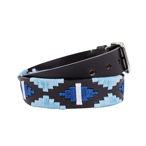 Cinturón de cuero de polo equino ecuestre de calidad personalizada para hombres, cinturón deportivo bordado de cuero de grano superior con hebilla - Product Image 6