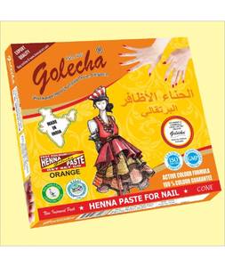 เฮนน่าทำเล็บสีส้มยี่ห้อโกเลชา ผลิตในอินเดีย แท้จากสมุนไพร ติดทนนาน ราคาพิเศษ - Product Image 2
