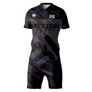 Conjuntos de ropa de fútbol para adultos personalizados de alta calidad, uniformes deportivos fabricados en fábrica con corte automático de colores personalizados - Product Image 1