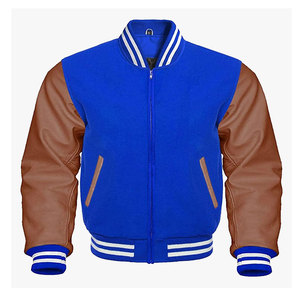 Vente en gros de veste universitaire baseball décontractée à la mode veste personnalisée veste universitaire en coton polyester pour hommes - Product Image 1