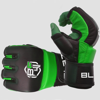 Guantes de Entrenamiento de MMA de Cuero Genuino Ligeros de Alta Calidad, Absorbentes de Humedad, de Secado Rápido, Personalizables, para Artes Marciales y Boxeo BLAZE