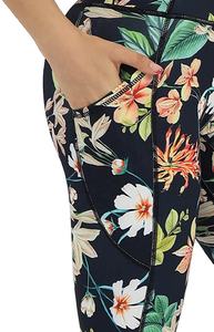 Pantalones de Yoga de Cintura Media, Sólidos, con Bolsillo, Control de Abdomen, Elásticos en Cuatro Direcciones, de Secado Rápido, Ligeros, Transpirables, para Ejercicio - Product Image 4