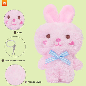 Plush Bear Keychain Pendant Kawaii <b>Keyring</b> - Assorted Colors - Product Image 3