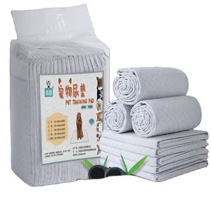 Tapis absorbant pour animaux de compagnie en promotion : Tapis d'apprentissage jetables en charbon de bambou pour chiots et chiens, accessoires pour animaux de compagnie - Product Image 2