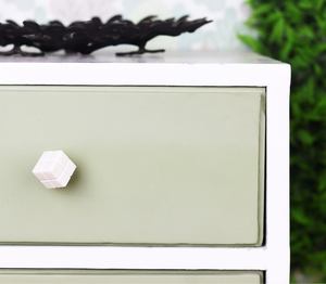 Bouton de tiroir en forme de carré en laiton massif fait à la main en marbre coupé blanc fabricant indien direct pour chambre armoire hôtel entrepôt - Product Image 3