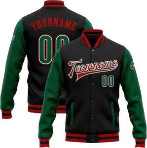 Veste universitaire de baseball surdimensionnée à la mode avec logo personnalisé 2025 broderie pour hommes avec col montant personnalisée pour Letterman - Product Image 1