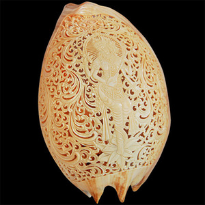 Arte tallado JOYERÍA SEASHELL con arte tallado 26 Tamaño Motivo de concha Material de concha Estilos incluyen flor y religioso - Product Image 2