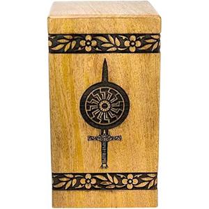 Urnas de cremación masculinas y femeninas adultas de estilo americano para cenizas humanas Caja de urnas de madera y ataúd para hombres, mujeres y niños - Product Image 1