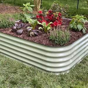 Kits de lits de jardin surélevés en acier galvanisé pour l'extérieur, jardinière en métal pour plantes potagères - Product Image 5