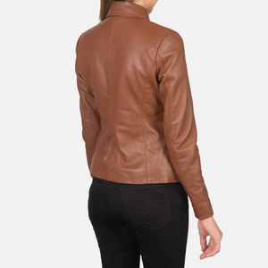 Chaqueta de Cuero para Mujer, Nueva Llegada, Gran Venta, Precio de Fábrica, Chaqueta de Cuero Genuino 100% de Alta Calidad - Product Image 3