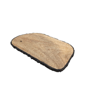 Planche à découper élégante en bois finition naturelle bois couleur marron planche à découper faite à la main en vrac - Product Image 5