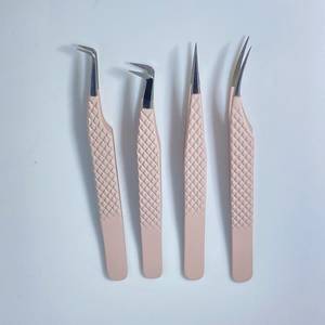 Suministros para Extensión de Cejas, Pinzas de Punta Fina de Acero Inoxidable de Alta Calidad, Personalizadas - Product Image 2