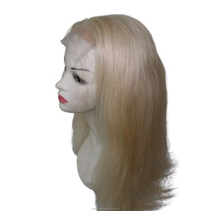 Hermosas Pelucas de Cabello Rubio 100% Vietnamita de Donante, con Doble Trama y Cierre, para Trenzas Lisas - Product Image 5