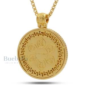 Collar de medallón budista de Plata de Ley 925 estilo Hip Hop Jasen para hombre diseño personalizado con colgantes y dijes de moissanita - Product Image 2