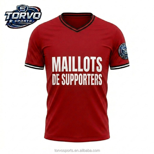 Camiseta de Fútbol de Alta Calidad, Secado Rápido, Transpirable, Versión Fan, Uniforme Deportivo, Venta al Por Mayor - Product Image 1