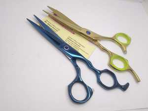 Venta caliente profesional Plasma Coated Hair Cutting Scissor Acero inoxidable Sustainable Hair Styling Barber Salon Hair Scissor - Product Image 2
