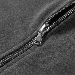 Sweat-shirt lourd en molleton français 100% coton uni de qualité supérieure, fermeture éclair 1/4, lavé | Pull d'hiver unisexe confortable - Product Image 3