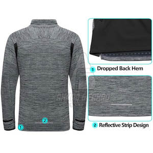 Veste de golf pour homme, élégante, coupe-vent, col montant, logo sur le devant, respirante, écologique, pour les terrains de golf en plein air et l'entraînement - Product Image 4