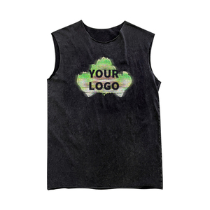 T-shirt cousu et découpé avec logo personnalisé OEM Vêtements d'entraînement et de compression sans couture pour hommes Débardeur de sport pour hommes - Product Image 1