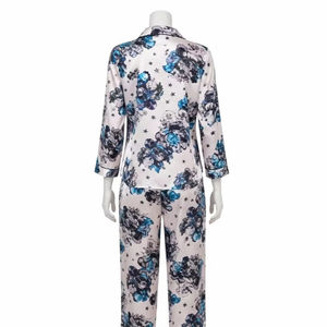 Ensemble de vêtements de nuit pour femmes en satin doux, polyester, sensation de soie, impression numérique, vêtements de détente lisses, vêtements de nuit confortables, designs personnalisés - Product Image 3