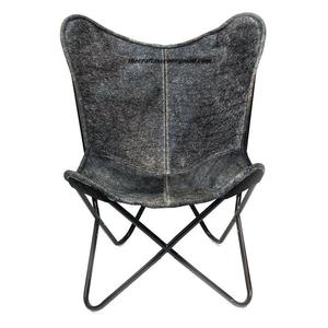 Silla de metal de estilo personalizado, silla plegable de cuero contemporánea, estructura de hierro con silla de cuero de la mejor calidad, directo del fabricante - Product Image 5