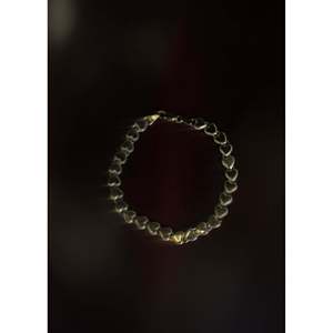 Eternity Heart Chain Bracelet with Princess Cut Diamond 14K <b>Gold</b> Rhodium & <b>Gold</b> Plated <b>Rose</b> <b>Gold</b> & Platinum Religious <b>Bangles</b> - Product Image 4